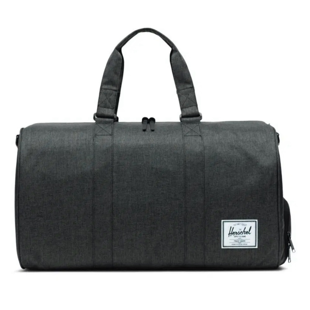 NWT Herschel Supply Co. Novel 43L Duffle Bag in Black Crosshatch